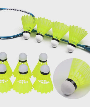 Nylon Badmintonshuttles - Set van 12 - Duurzaam & Stabiel voor Training