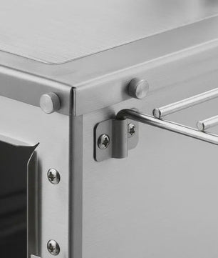 80-Inch RVS Camping Houtkachel met 8 Pijpen - Draagbaar & Efficiënt voor Buiten Koken & Verwarming
