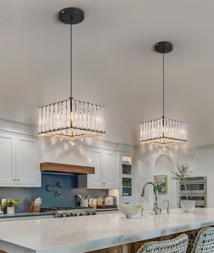 Moderne Kristallen Hanglamp Vloerlamp - Stijlvol Design voor Keuken, Woon- en Eetkamer