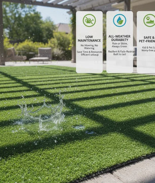 Kunstgras 1x10m UV-bestendig - 10m² Groen Siergras voor Tuin & Terras