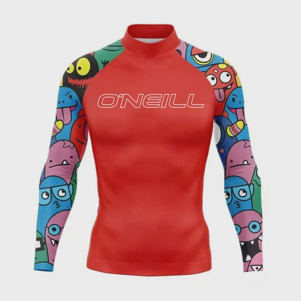 Heren Rashguard Lange Mouw - UV Bescherming Zomer T-shirt voor Surfen, Duiken & Strand