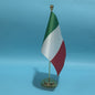 Bureauvlag Italië 14x21cm - Polyester Desk Flag met Standaard