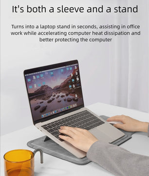 Multifunctionele Laptop Sleeve 13-16 inch met Standfunctie & Bescherming