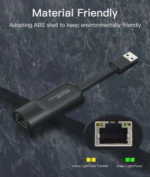 2.5Gbps USB Ethernet Adapter - Snelle Netwerkkaart voor Laptop & PC (USB-A/C)