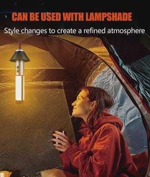Multifunctionele Oplaadbare Campinglamp & Zaklamp met Haak - Telescopisch