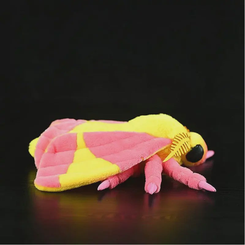 Kawaii Pluche Rose Maple Moth Pop - Schattig Insect Speelgoed Cadeau