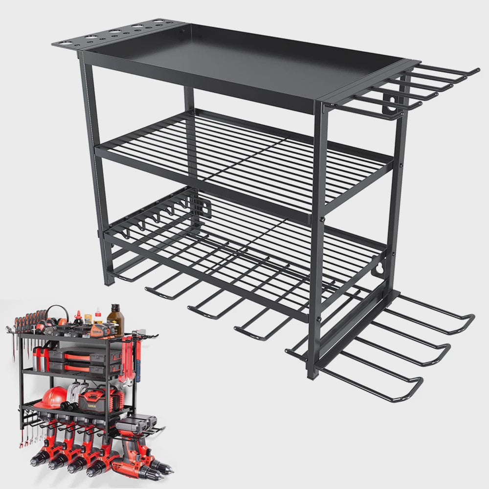 Robuuste Metalen Wand Organizer voor Garage & Werkplaats - Gereedschapshouder