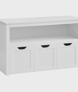 VASAGLE Kinder Speelgoed Opbergkast met Wieltjes - Opbergbox voor Speelgoed en Boeken