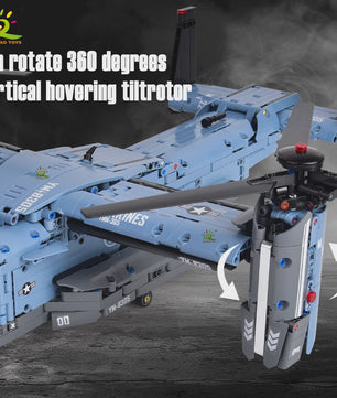 Bouwset V-22 Tiltrotor Vliegtuig & Helikopter - 1389 Stukjes Militair Model