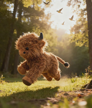 Zachte Pluche Koe Knuffel (25cm) - Schotse Hooglander Speelgoed voor Kinderen & Decoratie