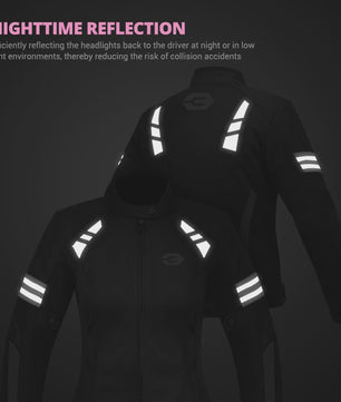 Ademende Dames Motorjas Zomer - Mesh Textiel met Verwijderbare Protectors