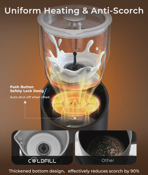 Automatische Melkopschuimer 6-in-1: Warme & Koude Schuim voor Koffie & Cappuccino