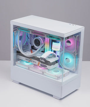 WJCOOLMAN Xuanwu Mini/Pro PC Behuizing - M-ATX/ITX, 270° Panoramisch Uitzicht