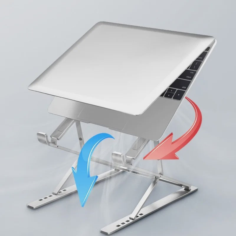 Verstelbare Aluminium Laptopstandaard - Opvouwbaar & Koelend