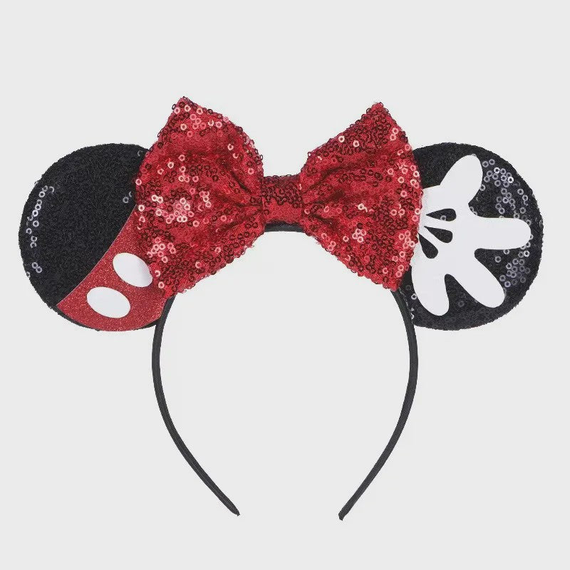 Muis Oortjes Diadeem met Strik - Feestelijk Accessoire voor Kinderen & Volwassenen
