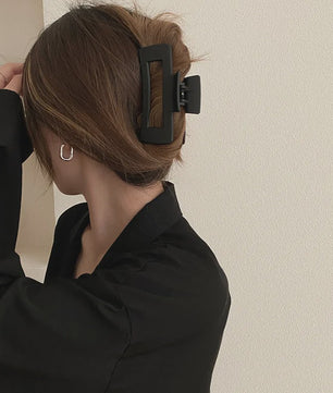 Minimalistische Geometrische Haarclip - Acryl Vierkante Klip