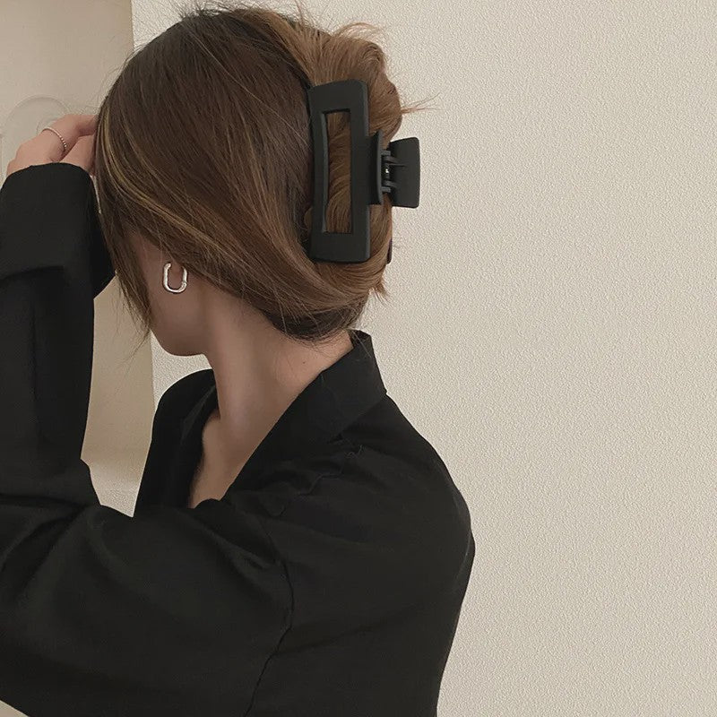 Minimalistische Geometrische Haarclip - Acryl Vierkante Klip