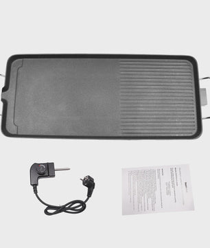 Elektrische Grillplaat 1500W - Indoor/Outdoor BBQ met Antiaanbaklaag & Temperatuurregeling