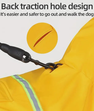 Modieuze Hond Regenjas met Capuchon - Stijlvol en Waterdicht