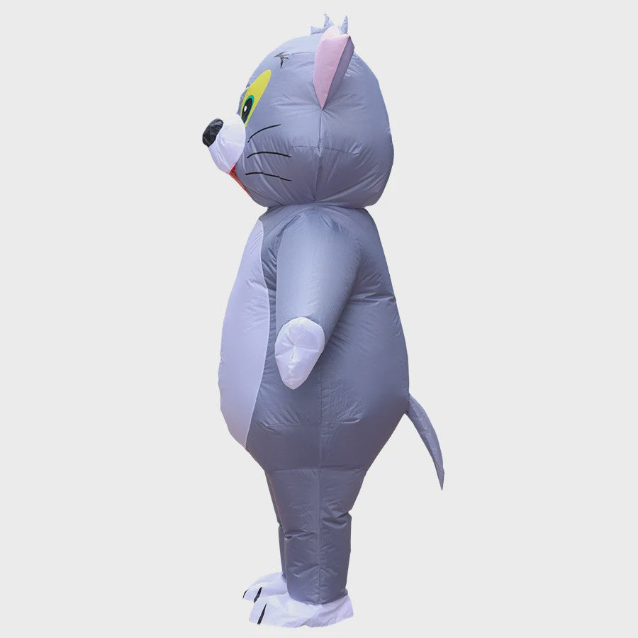 Opblaasbaar Kat en Muis Kostuum voor Volwassenen - Grappig Cosplay Outfit
