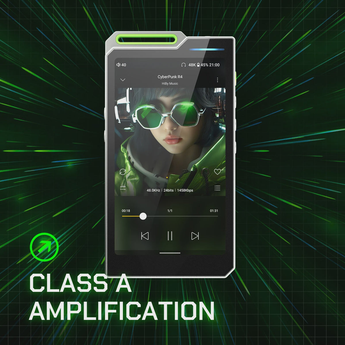 HiBy R4 HiFi Music Player: Quad DAC, Android 12, MQA & DSD256 met 11 uur batterijduur