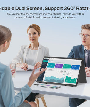 UPERFECT 15.6" Dubbele Draagbare Monitor FHD SRGB - Uitbreidbaar Laptop Scherm