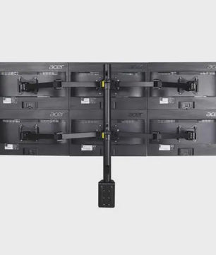 Verstelbare Monitor Arm Stand voor 6 Schermen (10"-24") - Ergonomisch Bureau Mount
