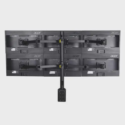 Verstelbare Monitor Arm Stand voor 6 Schermen (10"-24") - Ergonomisch Bureau Mount