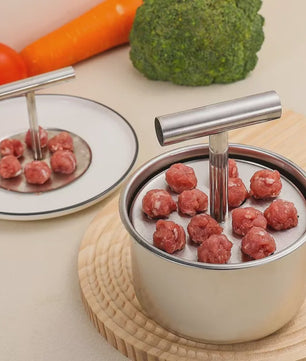 RVS Gehaktbal Maker - Handmatige Pers voor Perfecte Gehaktballen