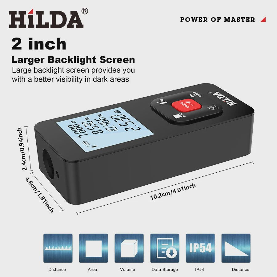 HILDA Laser Afstandsmeter - Precisie tot 120M