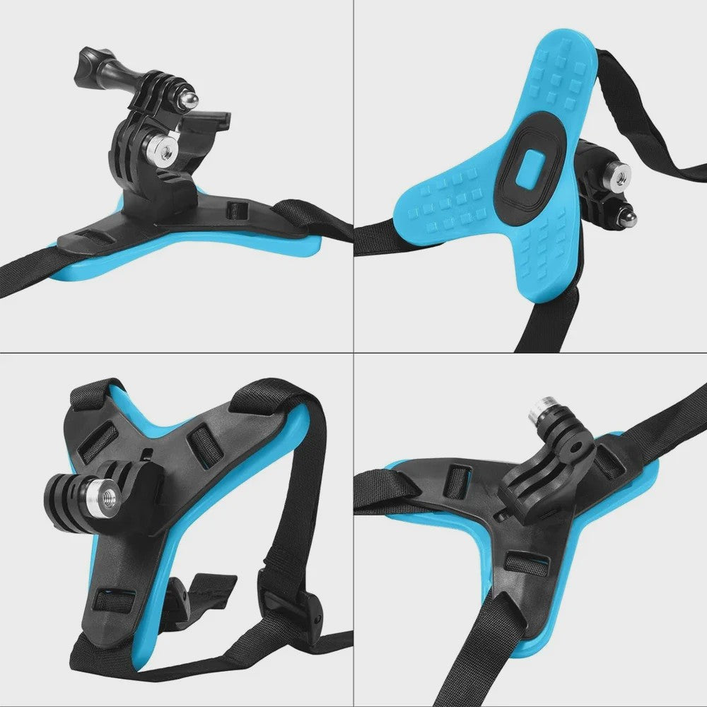 Motorhelm Kinband Mount voor Actiecamera's - GoPro, DJI, Insta360 & Meer