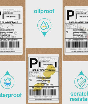 4x6 Inch Thermische Verzendlabels - 500 Stuks - Barcode & Logo Printen
