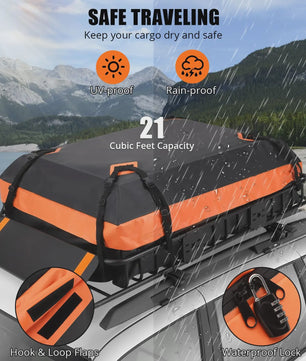 Inklapbare Trekhaak Bagagemand met 590L Waterdichte Tas - Heavy Duty Autocarrier