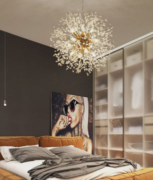 Moderne Bloemvormige LED Hanglamp - Sterrenhemel Effect voor Woonkamer & Eetkamer