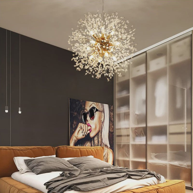 Moderne Bloemvormige LED Hanglamp - Sterrenhemel Effect voor Woonkamer & Eetkamer