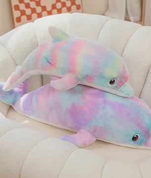 Zachte Kleurrijke Dolfijn Pluche Knuffel - 50cm - Leuk Cadeau & Decoratie