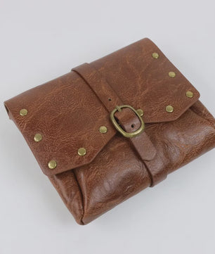 Middeleeuwse Leren Buiktas - Steampunk & Viking Stijl Portemonnee voor Cosplay