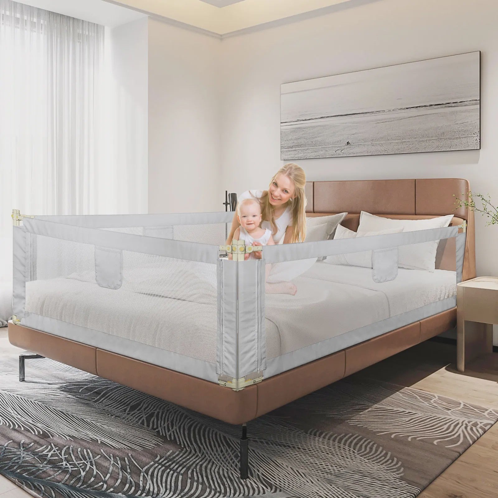 Draagbare Bedhek voor Kinderen - Inklapbaar & Veilig (150/180/200cm)