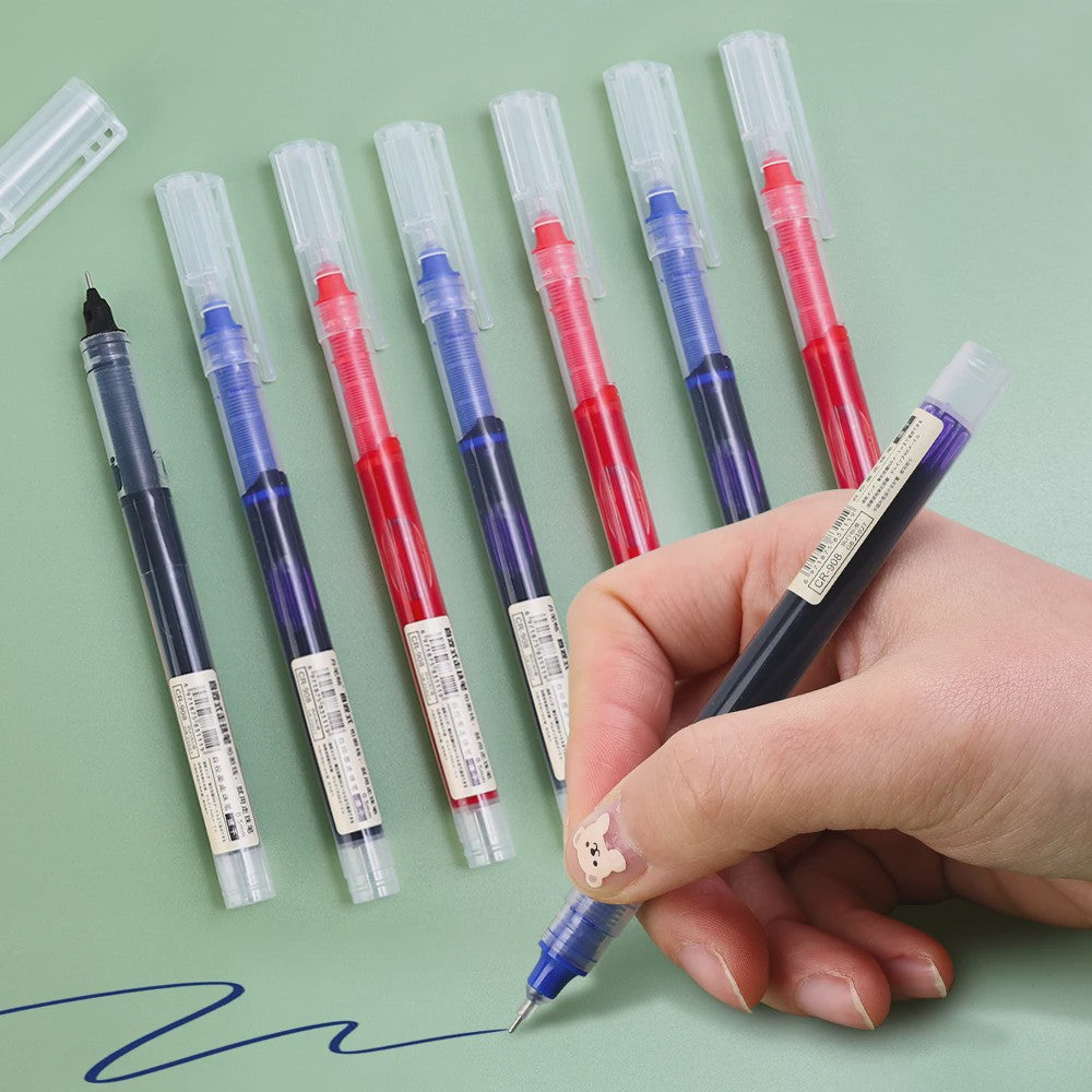 Set van 1-20x Gel Pen Zwart/Blauw/Rood - 0.5mm Naaldpunt voor Studenten & Kantoor