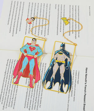 Marvel Metalen Bladwijzers - Superman & Batman | Perfect Cadeau voor Comics Fans
