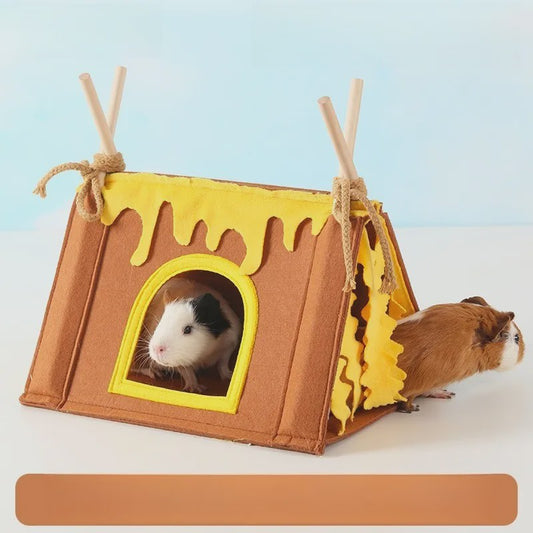 Dieren Tipi Tent - Schuilhuisje voor Konijn, Cavia, Hamster & Kleinvee