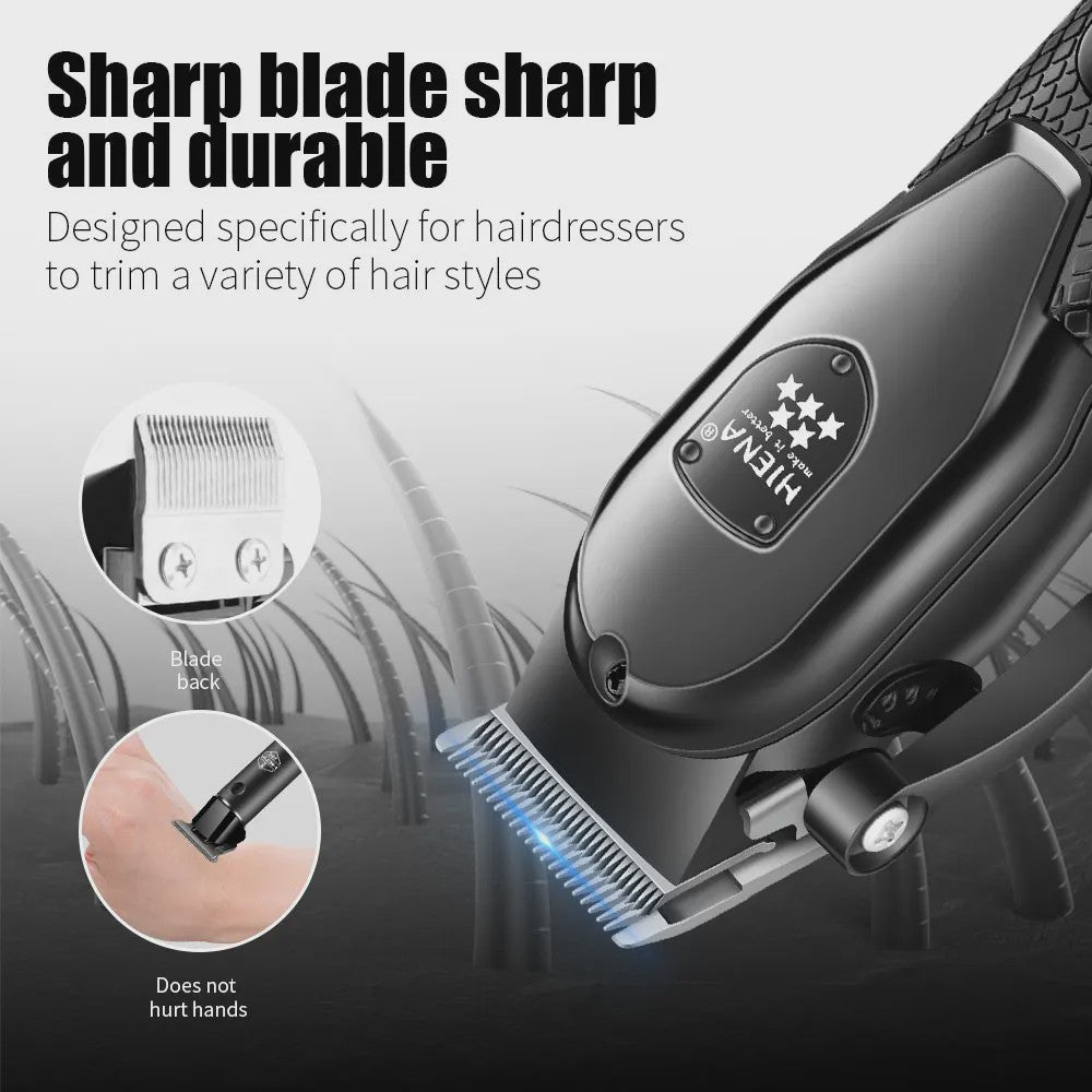 Professionele Baardtrimmer en Tondeuse Kit met LCD Display