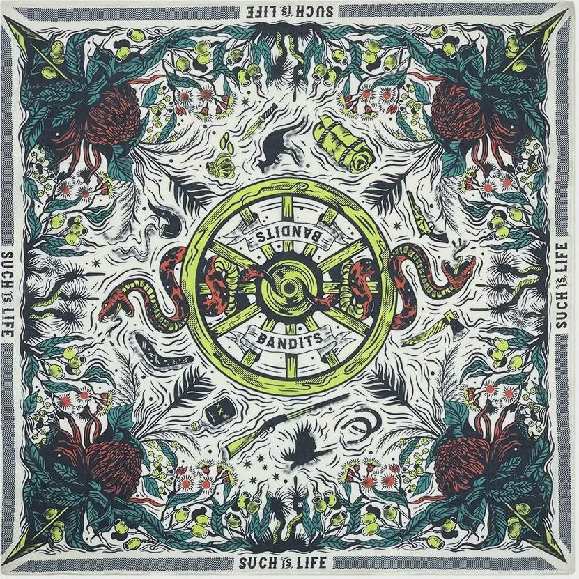 Unisex Katoenen Bandana met Dierenprint & Paisley Motief - Veelzijdig te Dragen