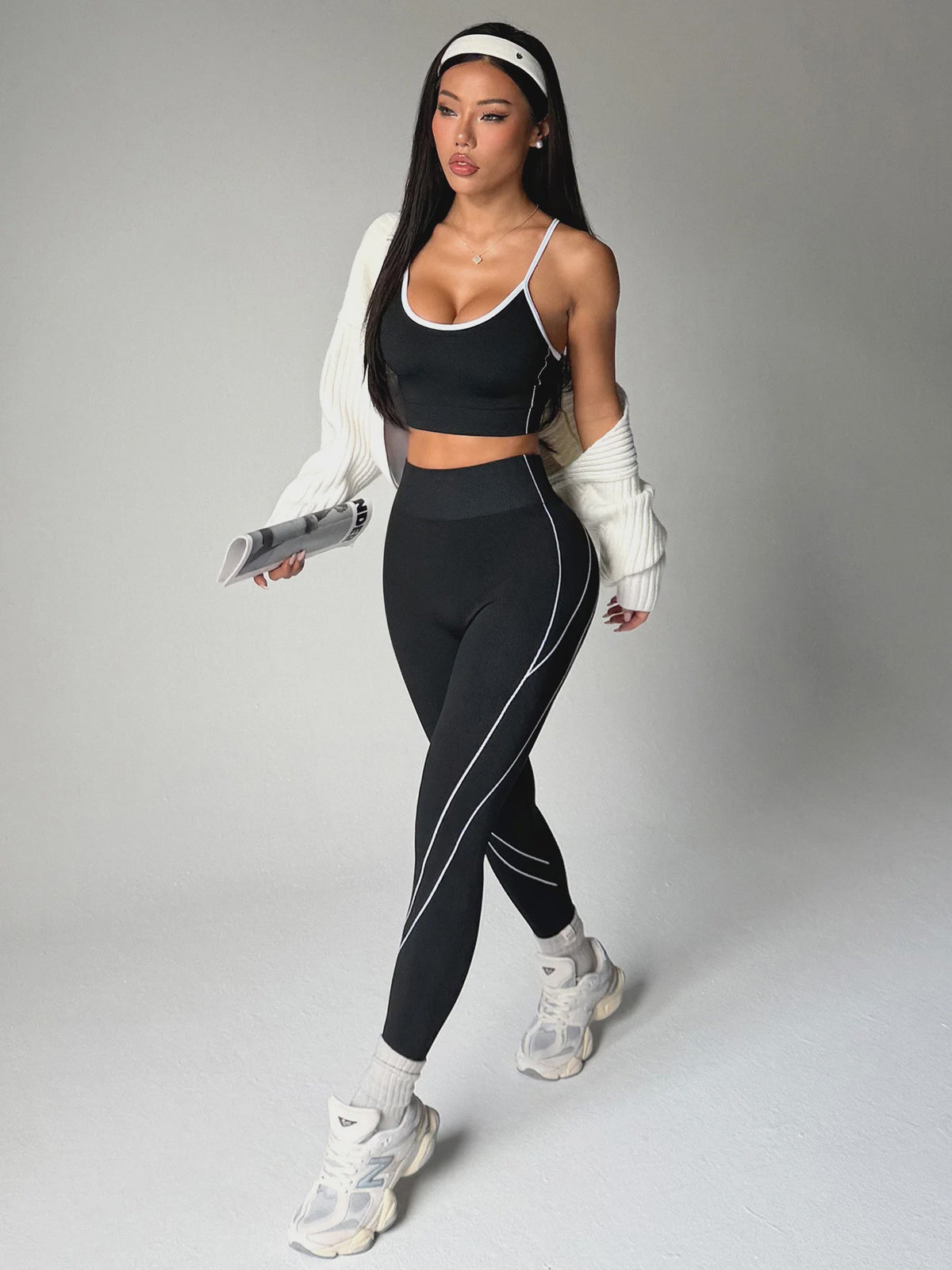 Seamless Yoga Set Dames: Sport BH & Hoge Taille Legging