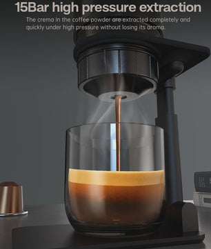 HiBREW Draagbare Koffiemachine: Espresso voor Auto & Thuis (DC12V)