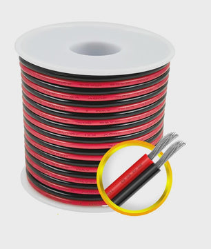 Flexibele 2-aderige Koperdraad Kabel (10M-50M) voor LED Verlichting & DIY Projecten