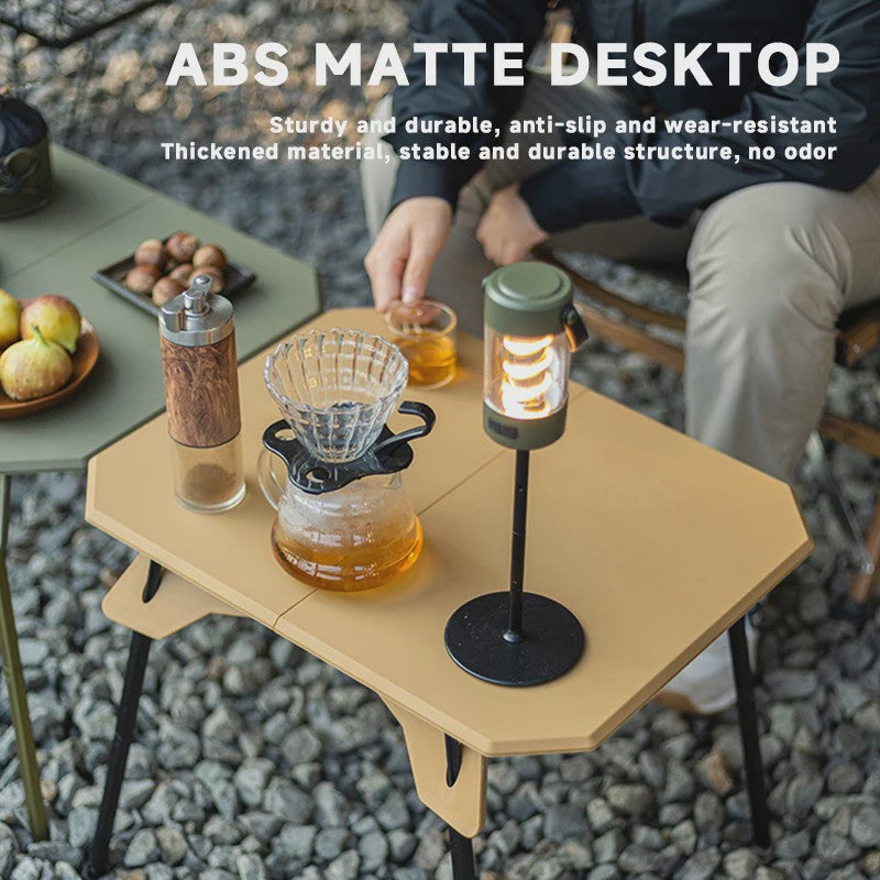 WESTTUNE Ultralichte Opvouwbare Campingtafel - Dubbel Doel, Draagbaar & Verstelbaar voor Buitenactiviteiten