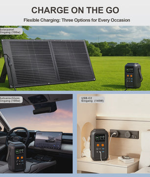 CTOLITY AXP200 Power Station: 200W, 192Wh, 60000mAh Draagbare Energievoorziening met LiFePO4 Batterij