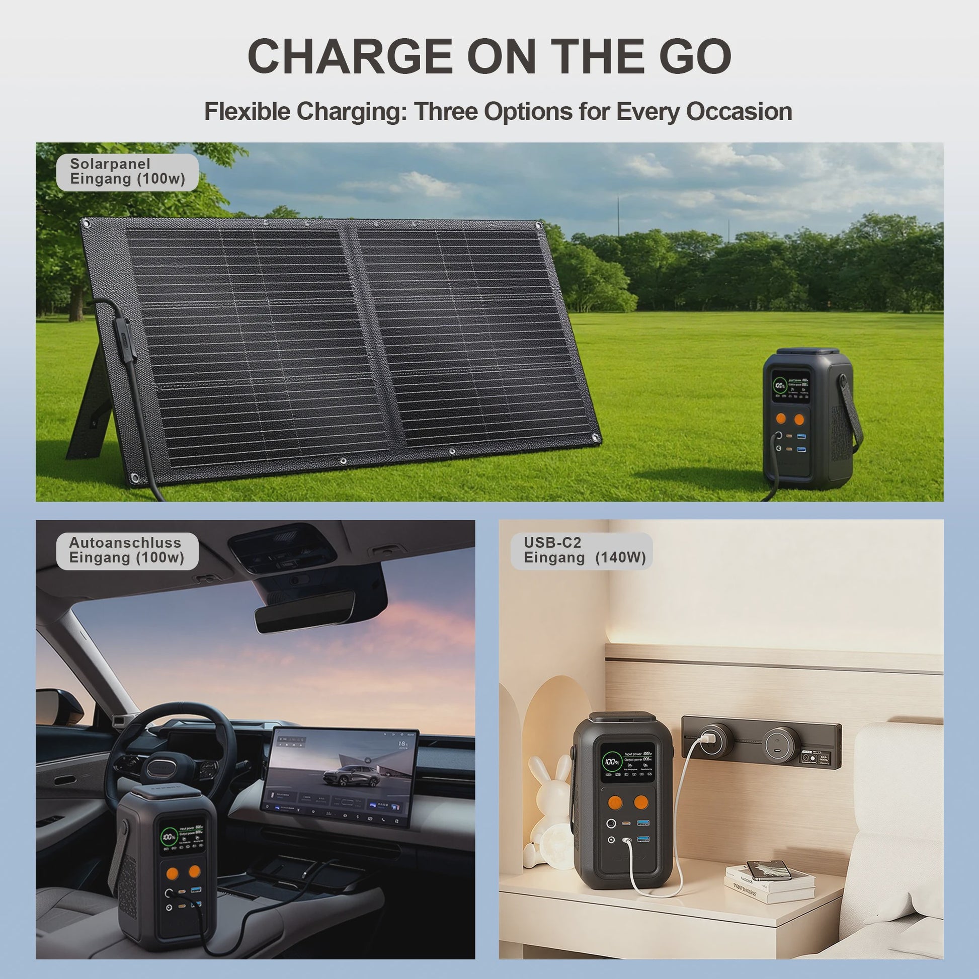 CTOLITY AXP200 Power Station: 200W, 192Wh, 60000mAh Draagbare Energievoorziening met LiFePO4 Batterij
