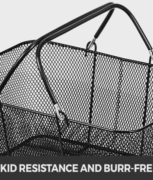 Set van 12 Zwarte Boodschappenmanden met Handvatten - Ideaal voor Winkels en Organisatie